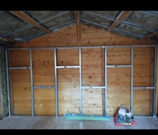 Casa de madera 12m² jardín