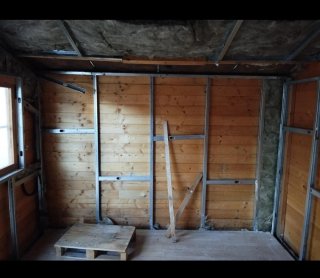Casa de madera 12m² jardín