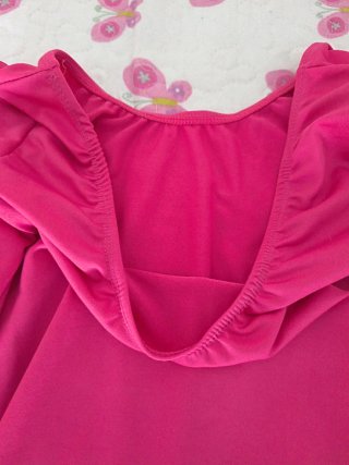 Body manga larga niña Shein rosa
