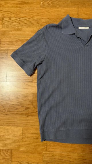 Polo Zara Gris Manga Corta