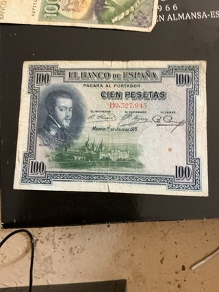 Billetes de la segunda República y la democracia