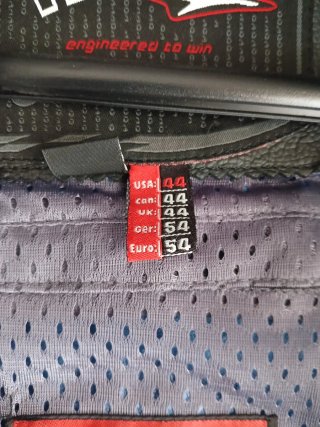 Chaqueta de cuero para moto Teknic