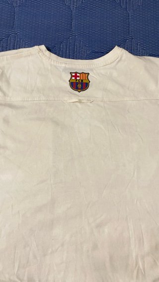 Camiseta Barça Mujer Talla M Beige