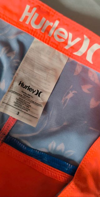 Bañador Hurley Azul y Naranja Floral