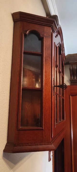 Vitrina Rústica Madera Maciza de Pared