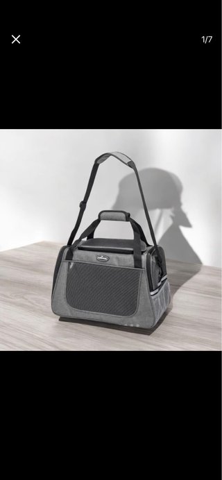 Transportín para Gatos Negro y Gris