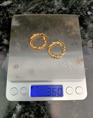 Pendientes Aro Oro 18K- 3,60gr
