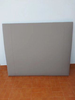 Cabezal cama 135cm beige tela