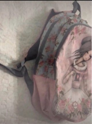Mochila con dibujo de bailarina