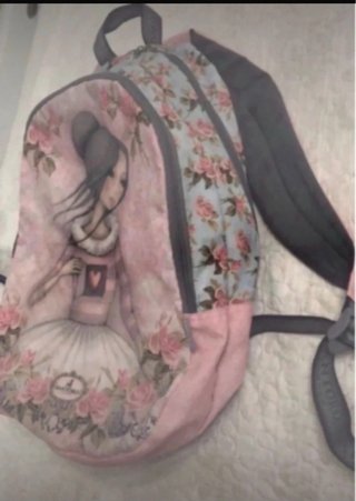 Mochila con dibujo de bailarina