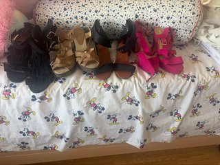 4 Pares Zapatos Tacón Talla 38