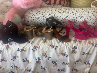 4 Pares Zapatos Tacón Talla 38