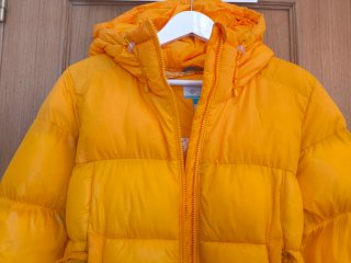 Anorak Columbia talla  M color amarillo fuerte