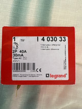 Interruptor Diferencial Legrand 403033
