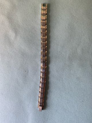 Bracciale in acciaio color oro e argento