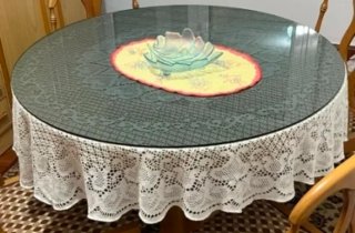 Juego de 4 sillas naranjas