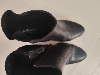 Botines negros tacón alto