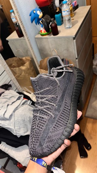 Adidas Yeezy 350 V2 Negras Rojas Originales
