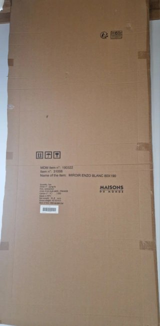 Espejo de pie de madera Maison du Monde