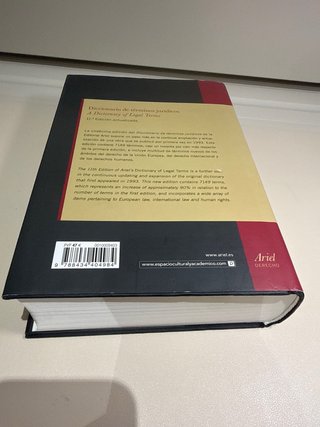 Diccionario de términos jurídicos Inglés- Español