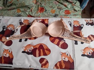 Reggiseno beige maculato tg 5 italiana+estensore