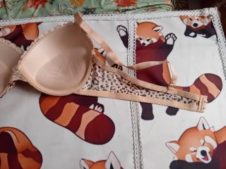Reggiseno beige maculato tg 5 italiana+estensore