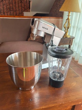Batidora Amasadora VEVOR Plata