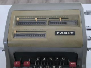 Calculadora Mecánica Facit Vintage