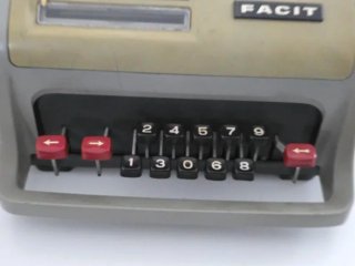 Calculadora Mecánica Facit Vintage