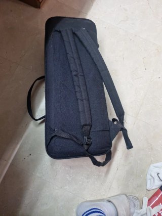 Trompeta dorada con funda