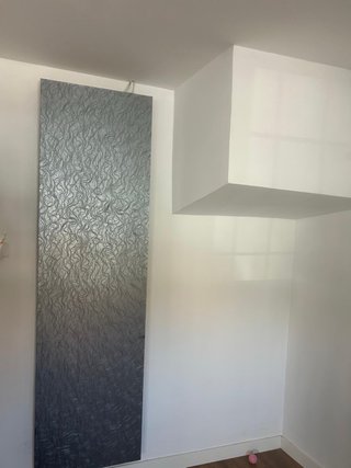 Radiadores Eléctrico Diseño Negro y Plata.