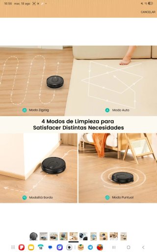 Robot Aspirador FregasuelosCleanova W7 nuevo