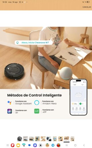 Robot Aspirador FregasuelosCleanova W7 nuevo