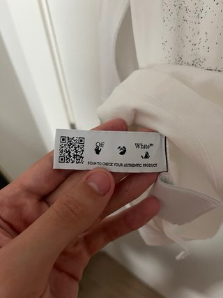 Camiseta Off-White manga larga blanca