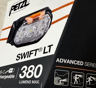 Frontal Petzl SWIFT LT 380 Lúmenes USB-C