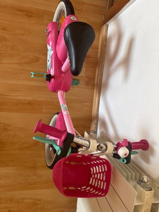 Bicicleta infantil rosa Btwin unicornio
