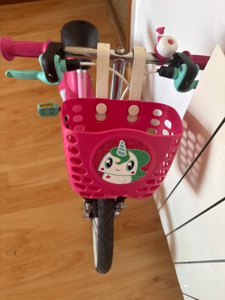 Bicicleta infantil rosa Btwin unicornio