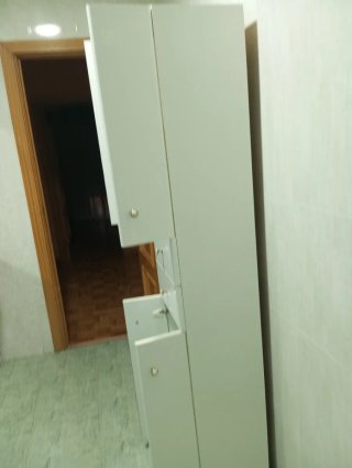 Armario baño blanco madera