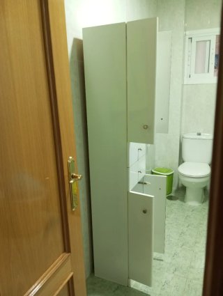 Armario baño blanco madera
