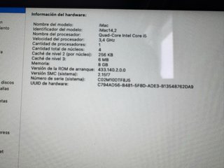 iMac 27” Finales 2011 IntelCore i5