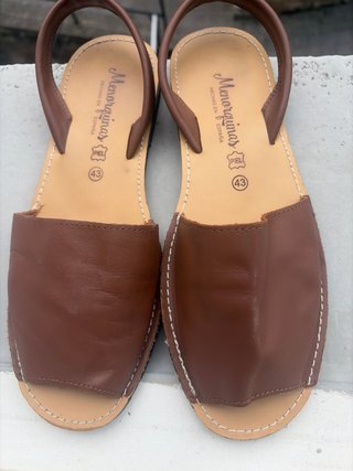 Menorquinas Piel Marrón Talla 43