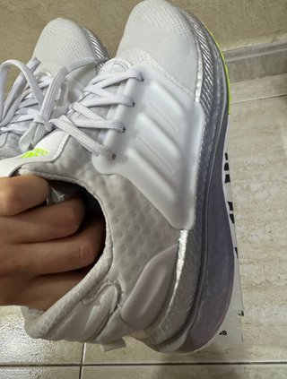 Adidas Zapatillas Deportivas Blancas y Plateadas