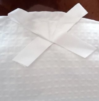 Portatutto in tessuto bianco