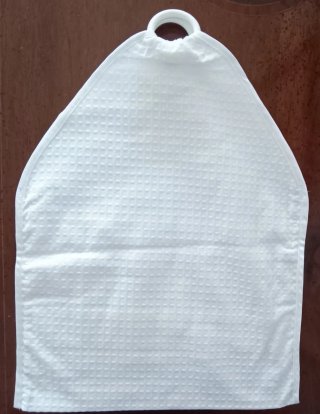 Portatutto in tessuto bianco