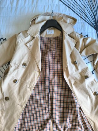 Gabardina Zara para mujer talla XS (niña T.11-12)
