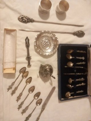Juego Antiguo Cucharas Siglo XIX