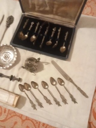 Juego Antiguo Cucharas Siglo XIX