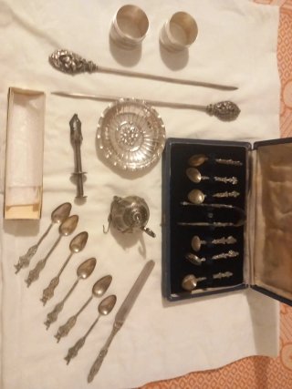 Juego Antiguo Cucharas Siglo XIX