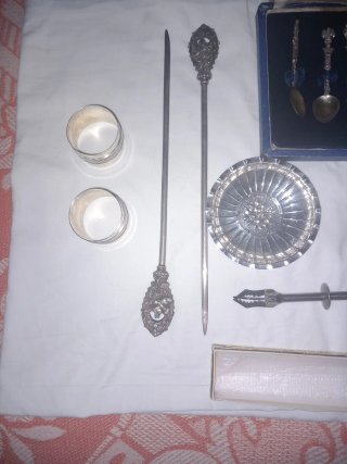 Juego Antiguo Cucharas Siglo XIX