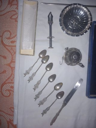 Juego Antiguo Cucharas Siglo XIX